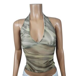 See You Monday Camouflage Halter Top